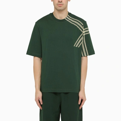 Shop Burberry | Green Ivy T-shirt With Check Detail