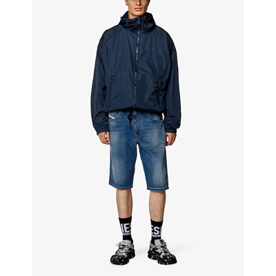 Shop Diesel Men's 1 2033 D-krooley Drawstring-waist Stretch-woven Shorts