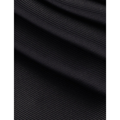 Shop Tom Ford Men's Black Wide-blade Textured Silk Tie
