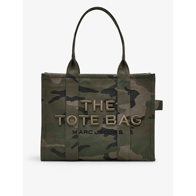 Shop Marc Jacobs The Camo Jacquard Large Tote Bag In Camo Multi