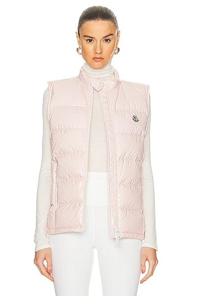 Shop Moncler Alcibia Vest In Pink