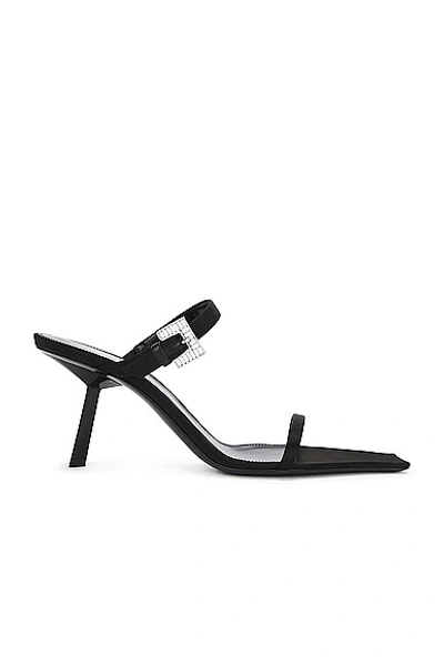 Shop Saint Laurent Hope Mule Sandal In Noir