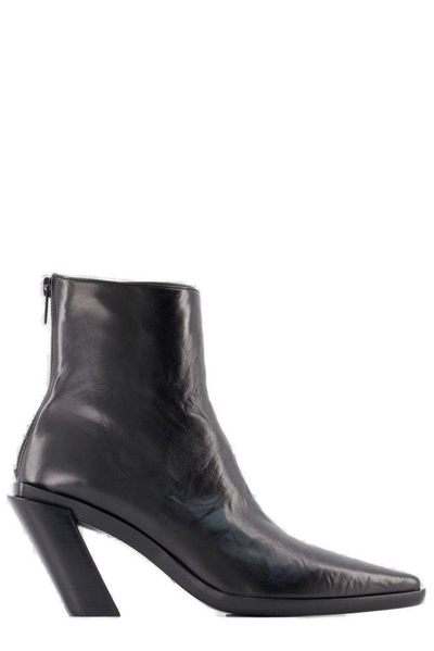 Shop Ann Demeulemeester Pointed Toe Ankle Boots In Black