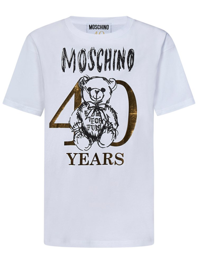 Shop Moschino Teddy Bear In White