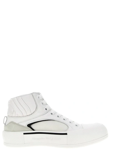 Shop Alexander Mcqueen 'plimsoll' Sneakers In White