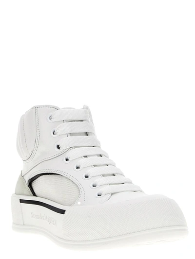 Shop Alexander Mcqueen 'plimsoll' Sneakers In White