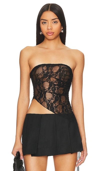 Superdown Lucy Top In 黑色
