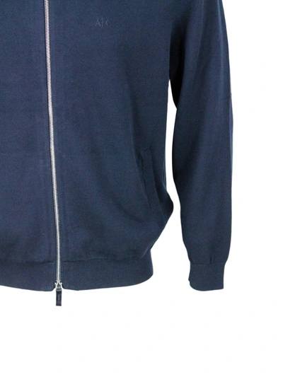 Shop Armani Exchange Sweaters In Blue