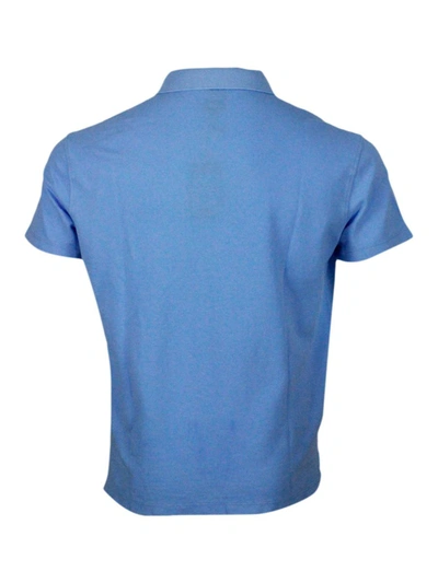 Shop Armani Exchange T-shirts And Polos In Clear Blue