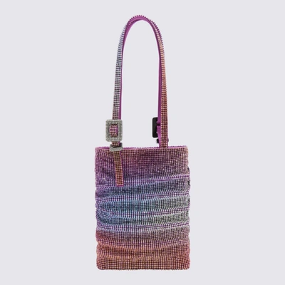 Shop Benedetta Bruzziches Multicolour Silk Blend Lollo Handle Bag