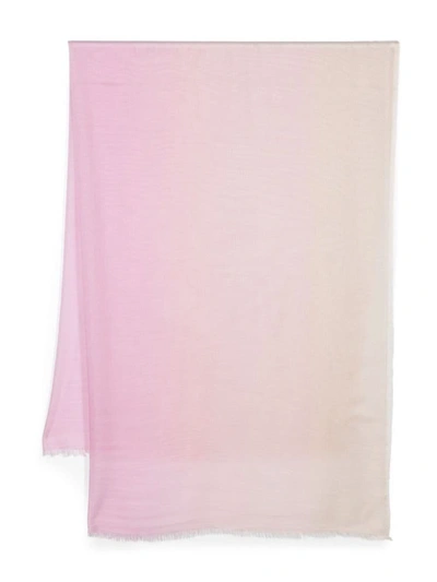 Shop Faliero Sarti Ginevra Modal And Silk Blend Stole In Pink
