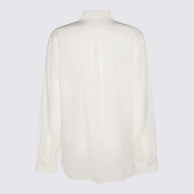 Shop Givenchy Off-white Silk Shirt