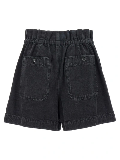 Isabel Marant Étoile Ipolyte High Waist Drawstring Shorts In Black