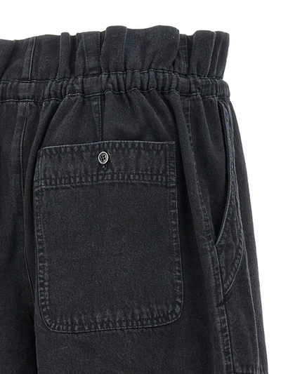 Isabel Marant Étoile Ipolyte High Waist Drawstring Shorts In Black