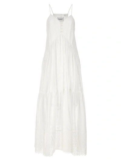 Shop Isabel Marant Étoile 'sabba' Maxi Dress In White