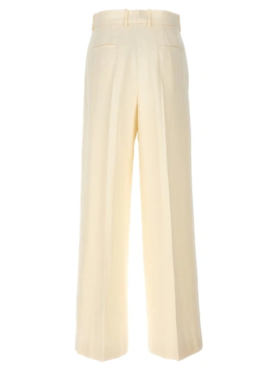 Shop Jil Sander '61' Trousers In White