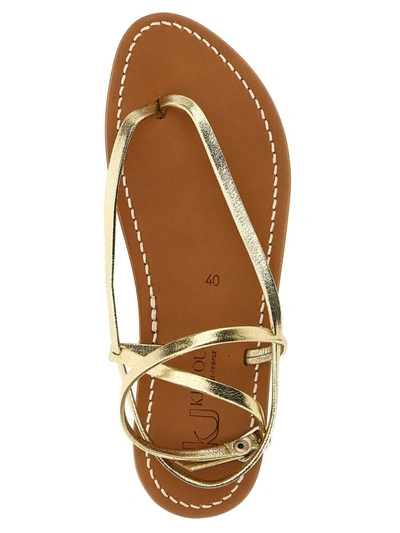 Shop Kjacques K.jacques 'delta' Sandals In Gold