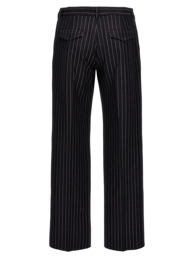 Off-white 23 Pinstriped Slim Pant In Blue