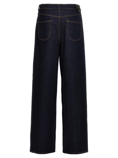 Off-white 90s Mid-rise Straight Leg Jeans In Blue