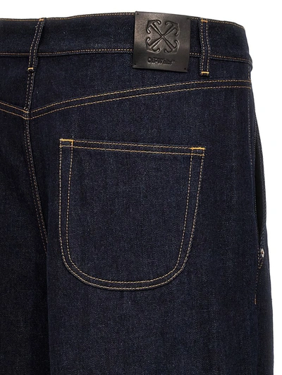 Off-white 90s Mid-rise Straight Leg Jeans In Blue