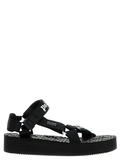 Shop Palm Angels X Suicoke 'depa' Sandals In White/black