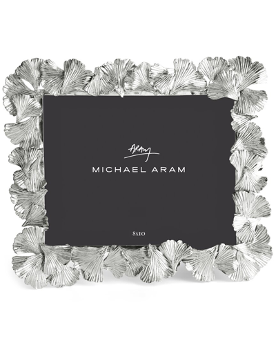 Shop Michael Aram Ginkgo Frame 8x10 In Silver