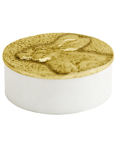 Shop Michael Aram Chinese Zodiac Rabbit Box In Gold