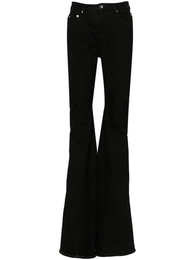 Shop Rick Owens Drkshdw Bootcut Denim Jeans In Black