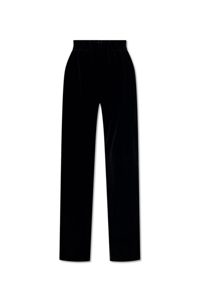 Shop Dolce & Gabbana Velvet Jogging Pants In Black
