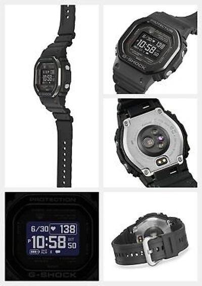 Pre-owned Casio G-shock Dw-h5600mb-1jr G-squad Bluetooth Digital Smartwatch Men Watch