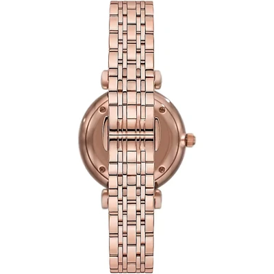 Pre-owned Emporio Armani Bronze Steel Quartz Watch