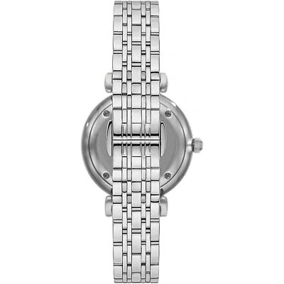 Pre-owned Emporio Armani Silver Steel Quartz Watch