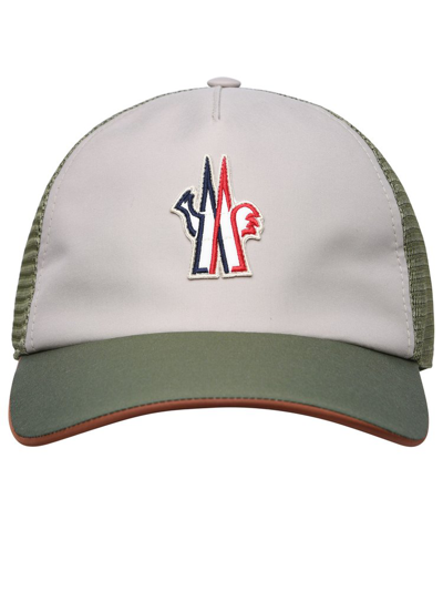 Shop Moncler Grenoble Logo Embroidered Baseball Cap In Green