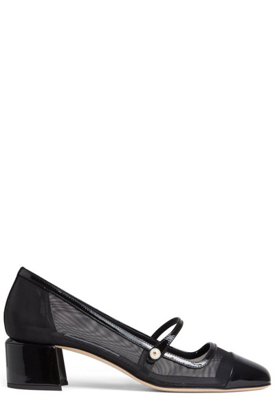 Shop Jimmy Choo Elisa 45 Mesh Pumps In Black