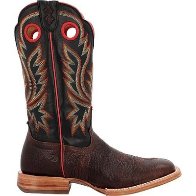 Pre-owned Durango Men's Prca Collection Shrunken Bullhide Western Boot In Brown