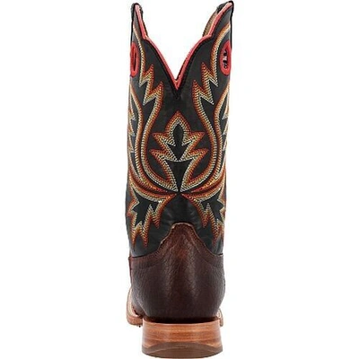 Pre-owned Durango Men's Prca Collection Shrunken Bullhide Western Boot In Brown