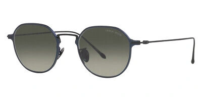 Pre-owned Giorgio Armani Ar6138t Sunglasses Matte Blue Gradient Gray 49 & Authentic