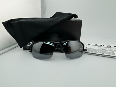 Pre-owned Oakley Bottle Rocket Polished Black Iridium Polarized Sunglasses Oo9164-01
