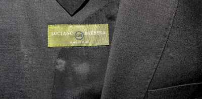 Pre-owned Luciano Barbera Suit 46r Charcoal Gray Made In Italy W/tags Dual Vents