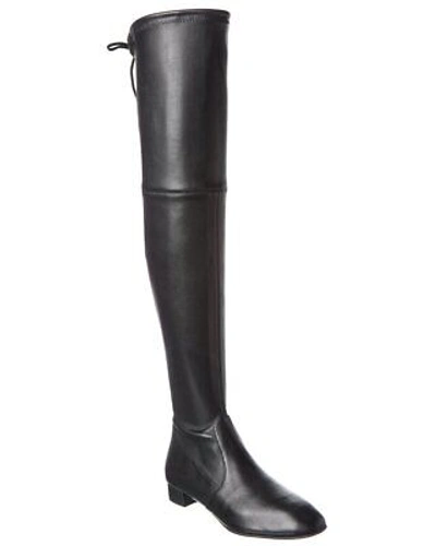 Pre-owned Stuart Weitzman Genna 25 Leather Over-the-knee Boot Women's Black 5