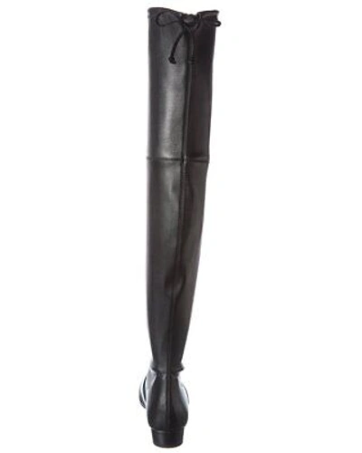 Pre-owned Stuart Weitzman Genna 25 Leather Over-the-knee Boot Women's Black 5