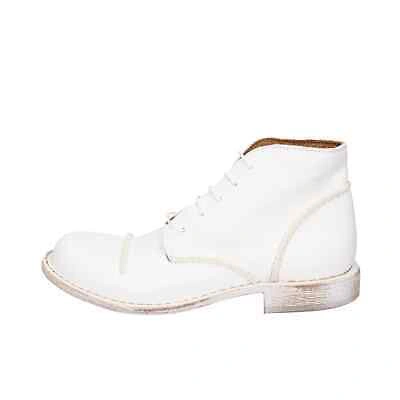 Pre-owned Moma Shoes Women  Ankle Boots White Leather 1bs434-nac Ez890