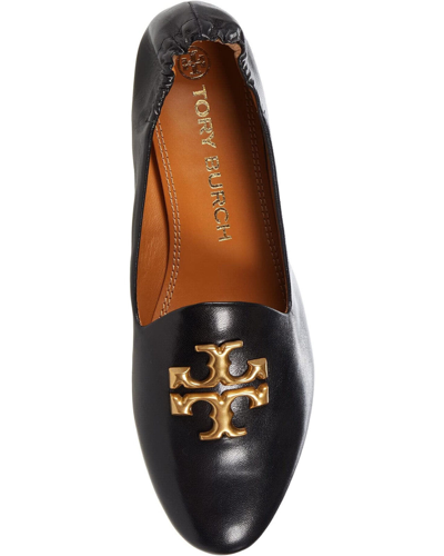 Pre-owned Tory Burch Eleanor Leather Loafer Black Us 7 7.5 8 8.5 9 9.5 10 Authentic