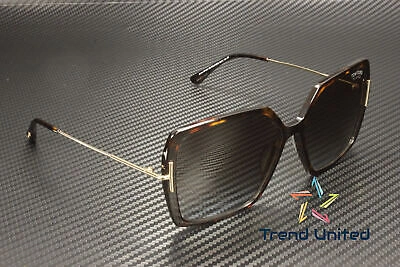 Pre-owned Tom Ford Ft1039 52h Plastic Dark Havana Brown Polarized 59 Mm Women's Sunglasses