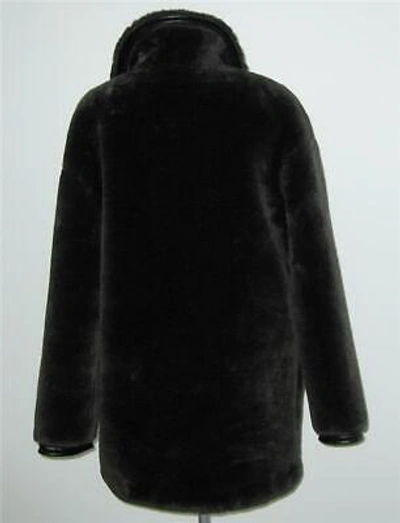 Pre-owned Just Cavalli Men's Faux Fur Shearling Jacket Coat 44 / L Gray Msrp$680
