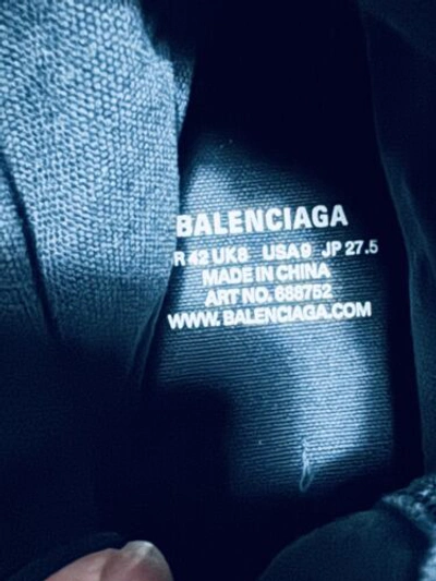 Pre-owned Balenciaga Don't Buy Sold  Men's Paris High Top Sneaker With Piercings Black