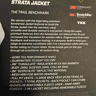 Pre-owned Klim Ladies  Jacket Size Xl In Black