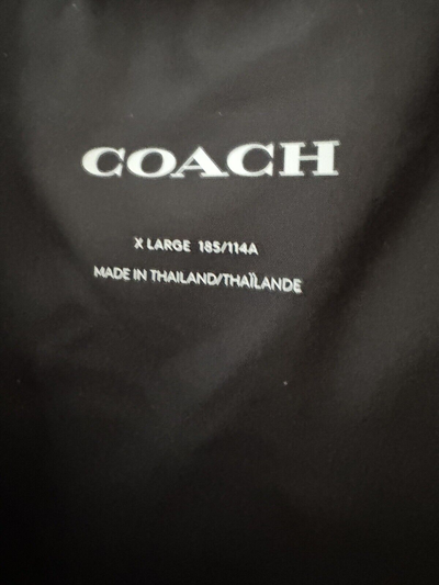 Pre-owned Coach $400  Limited Edition Vest Men's Size Xl- 2xl Logo Multicolor In Khaki Signature
