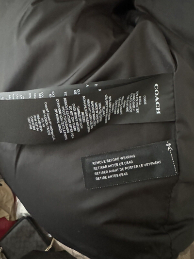 Pre-owned Coach 100% Authentic Men's  Signature Down Vest Khaki Signature Size L,xl,xxl