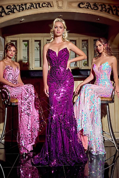 Pre-owned Scarlett Portia &  Ps24315 Evening Dress Lowest Price Guarantee Authentic In Blush